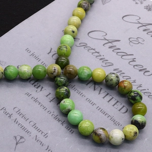 Polished natural green australian jade round beads strand for DIY jewelry making