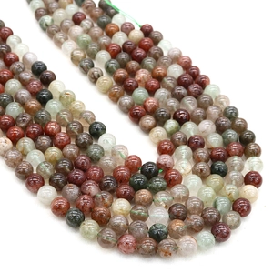 Natural mixed rutilated quartz round beads for DIY jewelry necklace making accessories