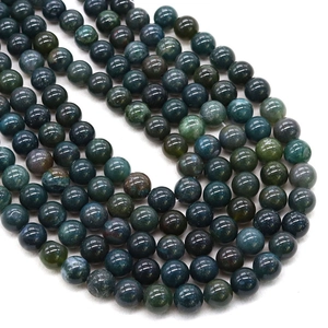 Natürliche grüne Blutstein polierte Rundperlen für DIY Schmuck und Halsketten