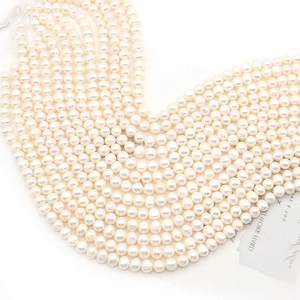 Natural white freshwater pearl strands for high quality DIY jewelry making and accessories