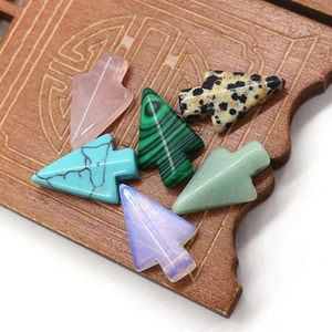 Natuursteen Pijlpunt Hanger Gepolijst Rozenkwarts Malachiet Opaal Groene Aventurijn DIY Sieraden Maken Charme Accessoire