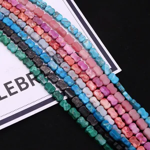 Vlinderdasvormige keizersteen kralen in diverse kleuren voor DIY-sieraden