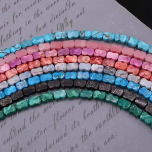 Strikvormige keizersteen en synthetische turquoise kralen voor DIY sieraden maken