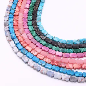 Vlinderdasvormige natuursteen kralen voor DIY sieraden in diverse levendige kleuren