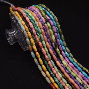 Brins de perles ovales en pierre d'empereur aux couleurs vives pour bijoux DIY