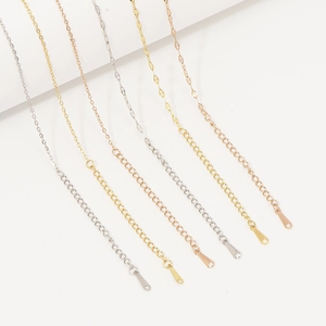Colliers en acier inoxydable plaqué or 18 carats en or, argent et rose gold de type O