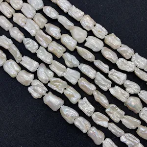 Perles baroques d'eau douce naturelles de haute qualité aux formes irrégulières et reflets