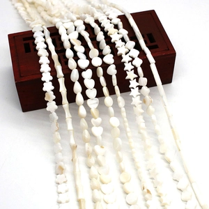 Natuurlijke Witte Schelpkralen Voor Sieraden Maken DIY Ster Hart Bloem Gepolijste Kunstparelmoer Losse Kralen Armband
