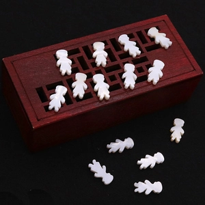 Natural Freshwater Shell Little Girl Shaped Loose Beads Mother Of Artificial Pearl Polished Charms For DIY Necklace Bracelet Jewelry Making