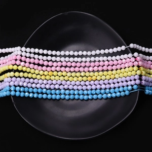 Cuentas de piedra natural tallada en varios colores para hacer joyas de bricolaje y collares
