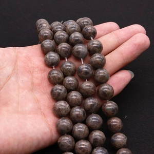 Natural flash labradorite brown loose beads for DIY jewelry making hand-held display
