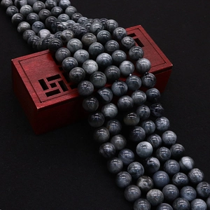 Natural Labradorite Flash Stone Round Loose Beads Polished Chatoyancy Gray Gemstone Spacer Beads For DIY Jewelry Making