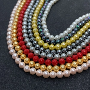 Colección de perlas de imitación de 8mm de colores para joyería DIY y accesorios de moda