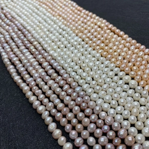 Natural multicolor freshwater pearls in white, pink, and purple for DIY jewelry making