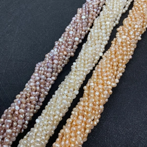 Natürliche Süßwasser-Barockperlen in Weiß Rosa und Lila für DIY-Schmuckherstellung