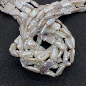 Perles rectangulaires baroques d'eau douce naturelles pour création de bijoux DIY