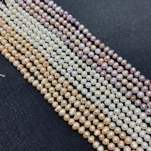 Natural freshwater pearls in white pink and purple colors for jewelry making