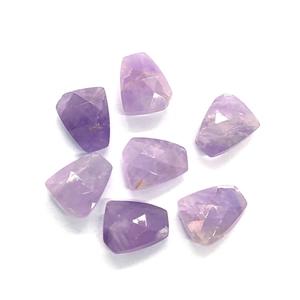 Irregular faceted purple amethyst natural stone loose beads for DIY jewelry making
