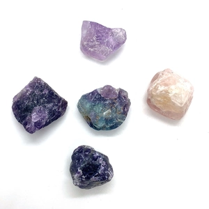 Pierres de cristal naturelles améthyste et quartz rose pour la création de bijoux