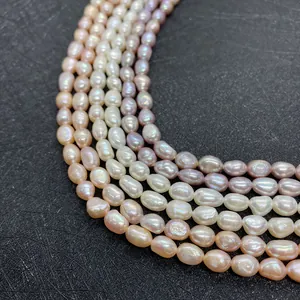 Natuurlijke zoetwater barokparels in wit, roze en paars voor het maken van DIY-sieraden