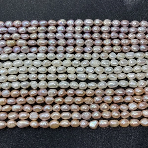 Natural freshwater baroque pearls in purple white and pink colors for DIY jewelry
