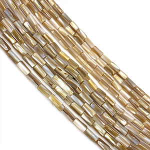 Natural Deep Sea Penguin Shell Tube Beads For DIY Necklace Bracelet Jewelry Making Elegant Cylinder Mother Of Artificial Pearl Loose Beads
