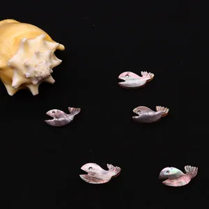 Natürliche schillernde schwarze Muschelperlen in Walform 12x21mm für DIY-Schmuck