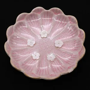 Natürliche weiße Muschelperlen in Blumenform mit Perlglanz für DIY-Schmuck