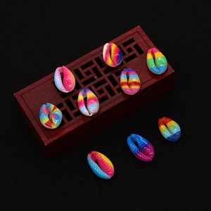 Perline di Conchiglia Naturale Sfumate Arcobaleno Conchiglia per Creazione di Gioielli Fai da Te Accessori Artigianali