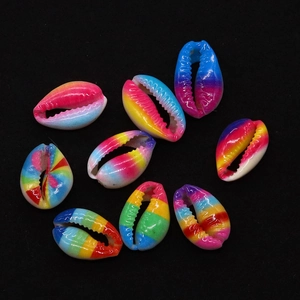 Perle in conchiglia naturale arcobaleno per la creazione di accessori per gioielli