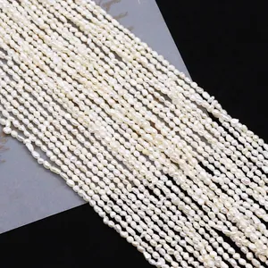 Macro detail of natural freshwater seed pearls with soft luster and irregular texture