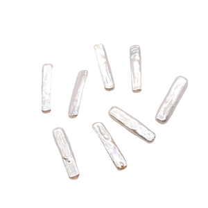 Barokke witte staafparels voor sieraden, 5-6mm zoetwaterparels losse kralen