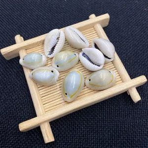 Natürliche Kauri Muschelperlen Unregelmäßige Form Doppelloch Lose Perlen Für DIY Schmuckherstellung Halskette Armband Originalfarbe