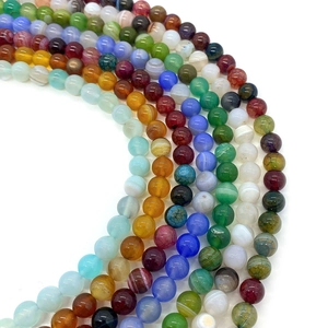 Kleurrijke natuurlijke zijde agaat drakenader ronde kralen voor DIY sieraden maken en kettingen