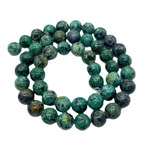 Natural green African turquoise stone beads for DIY jewelry making and necklace crafts