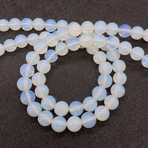 Round white opalite gemstone loose beads for DIY jewelry bracelet making 6-10mm