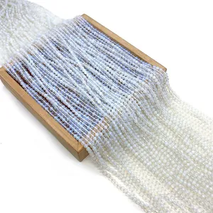 Perline di opale naturale sfaccettate 2-4mm per creazione di gioielli fai-da-te e bracciali