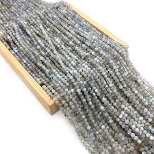 Faceted natural labradorite gemstone beads strands for DIY jewelry making and bracelets