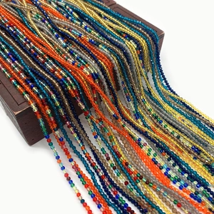 Cuentas de Piedra Natural Redonda Facetada Espinela de Vidrio 2mm 3mm para Creación de Joyas DIY Collar Pulsera