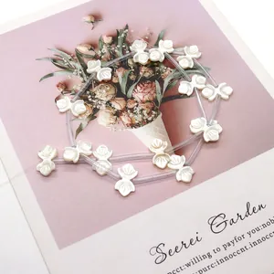 Natürliche weiße Perlmutt-Schmetterlingsperlen für DIY-Schmuck mit schillerndem Glanz