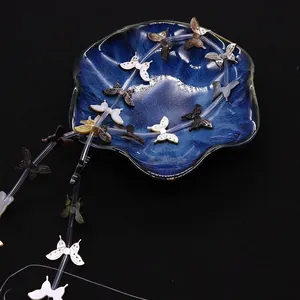 Natural butterfly shell beads for DIY jewelry making in various pearlescent colors