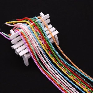 Kleurrijke schelpkralen van 2-4mm in ronde bolvorm voor DIY-sieraden maken kits