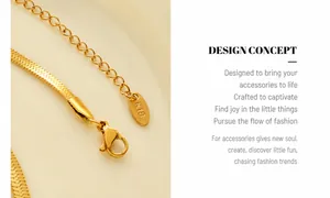Detail of 18K gold snake chain with lobster clasp and K18 hallmark tag engraving