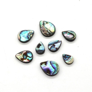 Natural Abalone Shell Teardrop Beads Waterdrop Iridescent Loose Beads For DIY Necklace Jewelry Making Accessories