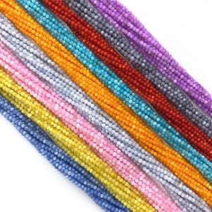 Bunte 2-3mm natürliche Süßwasser-Muschelperlen mit seidigem Glanz für DIY-Schmuckbau