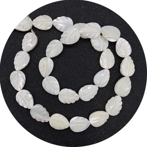 Bladvormige witte zeeschelp losse kralen met natuurlijke glans voor DIY-sieraden maken
