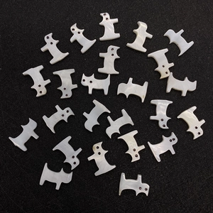 Perline di conchiglia naturale a forma di gatto 11x15mm per la creazione di gioielli