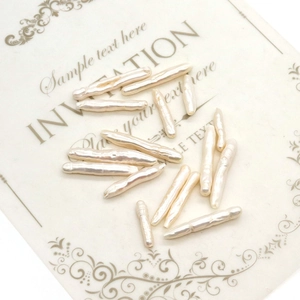 Natural Freshwater Baroque Stick Pearl Beads For DIY Jewelry Making Irregular Toothpick Shape Loose Beads Craft Component