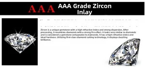 Détail de pierres de zircone cubique AAA à haute réfraction avec facettes de taille diamant
