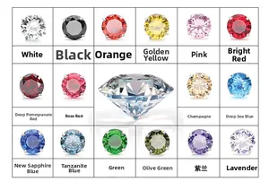 Cuadrícula de pendientes de circonita AAA de 2 mm en dieciséis colores vibrantes y vivos